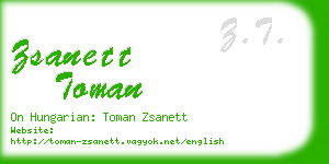 zsanett toman business card
